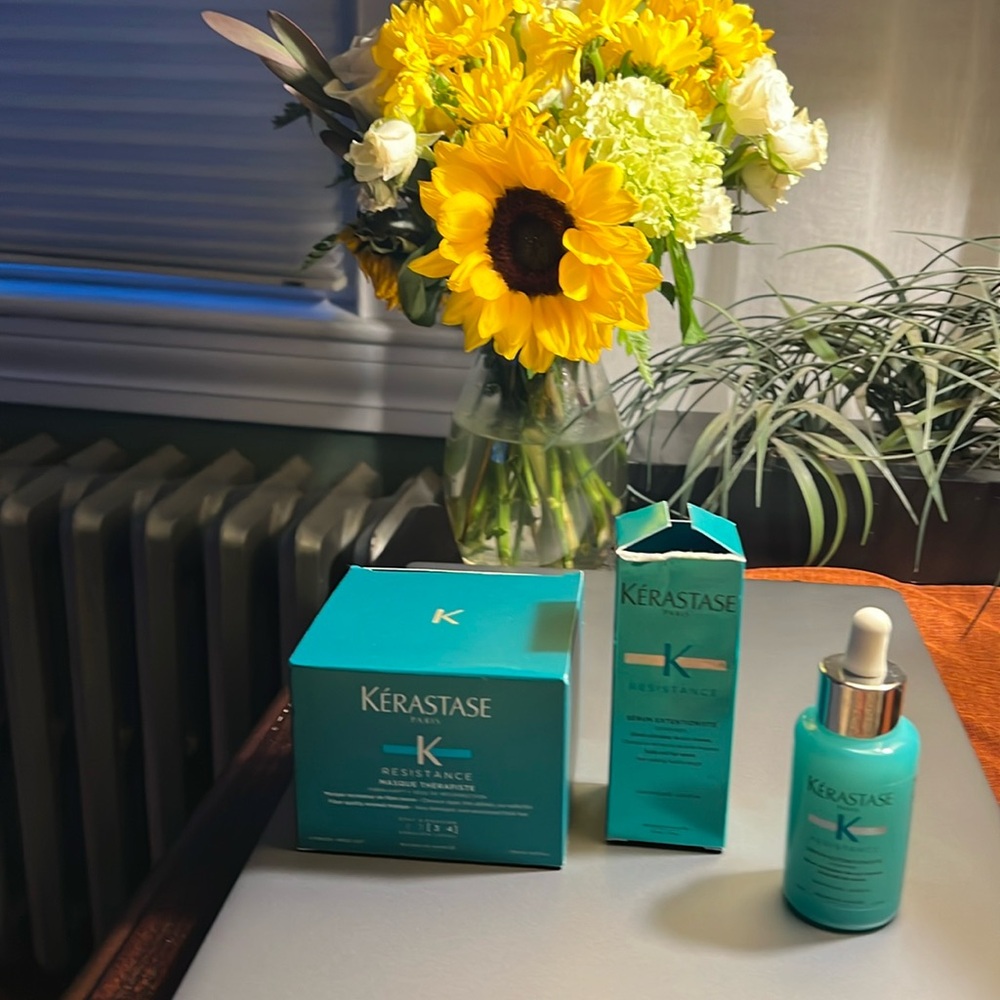 KERASTASE Resistance Masque Therapiste and KERASTASE  Serum Extenstioniste. NIB.